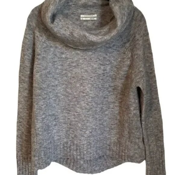 ANTHROPOLOGIE Glenna Cowl Neck Sweater In Grey - Picture 3 of 3